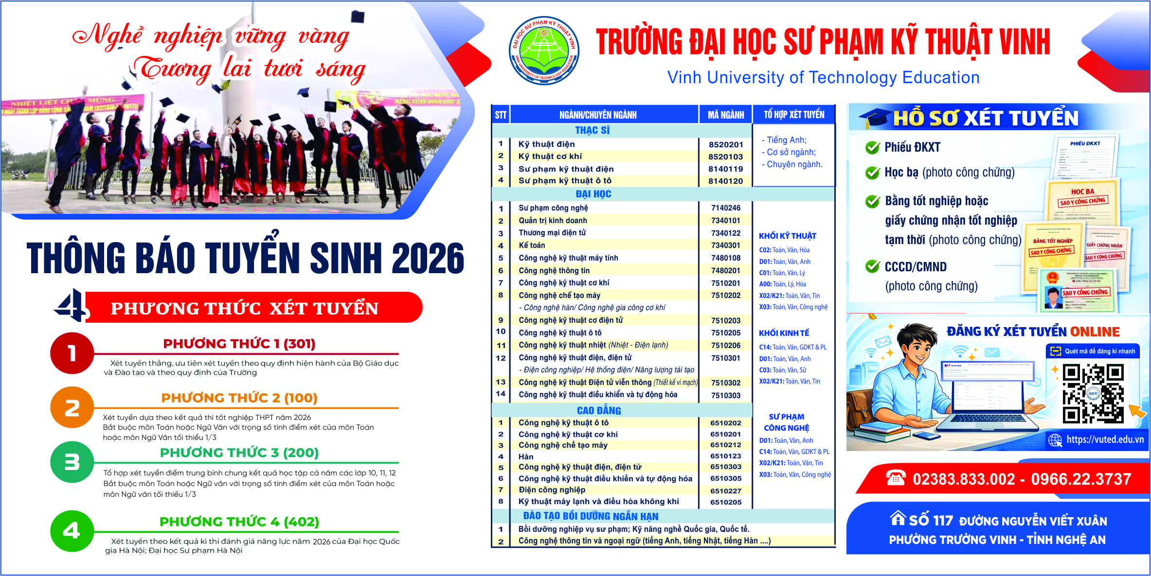 Thông tin tuyển sinh Đại học, Cao đẳng 2026